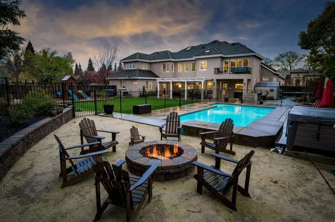 Renovated backyard landscape